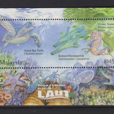 MALAYESIA 2011 FAUNA MARINA MI.BL.152 MNH