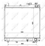 NRF 53913 Radiator, racire motor
