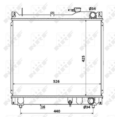 NRF 53913 Radiator, racire motor foto