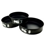 Set 3 forme pentru prajituri si tort, rotunde cu margine detasabile