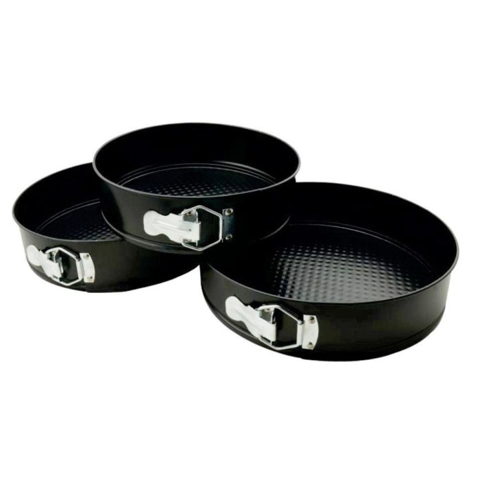 Set 3 forme pentru prajituri si tort, rotunde cu margine detasabile