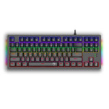 Cumpara ieftin Tastatura gaming mecanica T-Dagger Bali neagra iluminare rainbow switch-uri albastre