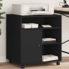 VidaXL Suport pentru imprimantă cu roți, negru, 60x50x67 cm 840626