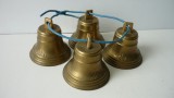 CLOPOT, CLOPOTEI DIN BRONZ VECHI LOT 4 buc.
