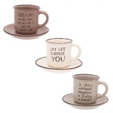 Set Căni Ceramice Multicolor, Capacitate 130ml, 3 Bucăți, Oem