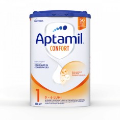 Lapte praf Confort 1, 0-6 luni, 800g, Aptamil