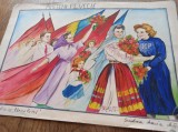 Cumpara ieftin DESEN ACUARELA - PRIETENI PE VECI *** DESEN PROPAGANDA, CCA1960