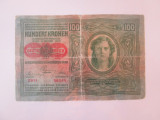 Austro-Ungaria 100 Kronen/Coroane 1912 in stare slaba