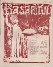 Revista Rasaritul nr. 7 din martie 1928 foto