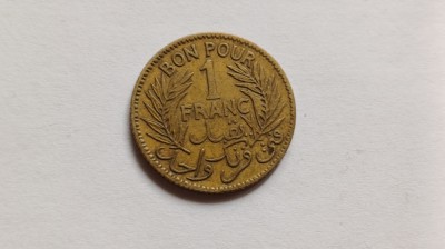 Tunisia-1 Franc 1921 foto