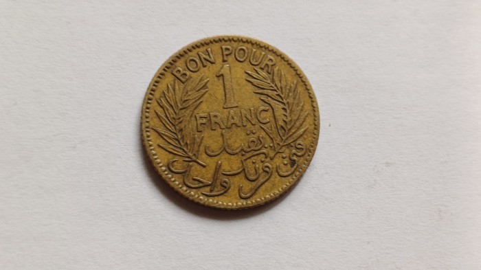 Tunisia-1 Franc 1921