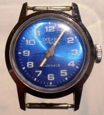 K.012 CEAS MECANIC DE DAMA DIEHL COMPACT 15 JEWELS JUNGHANS 674 GERMANY foto