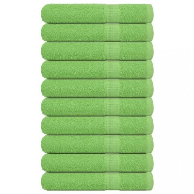 vidaXL Prosoape saună 10 buc Verde măr 80x200 cm 360 g/m&amp;sup2; 100% bumbac foto