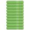 vidaXL Prosoape 10 buc Verde mere 100x200 cm 360 g/m? 100% bumbac