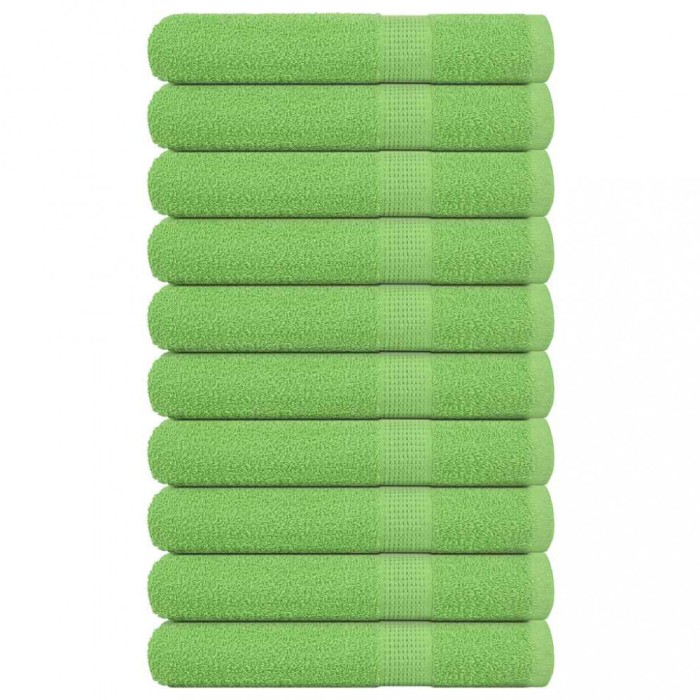 vidaXL Prosoape saună 10 buc Verde măr 80x200 cm 360 g/m&sup2; 100% bumbac