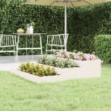 Gossi jardiniera, alb, 107x107x27 cm, lemn masiv de pin