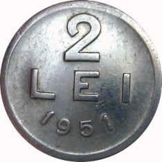 Romania, 2 lei 1951 * cod 13 foto