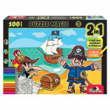 Cumpara ieftin Noriel Puzzle Magic 2 in 1, 100 piese - Noriel