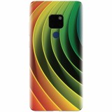 Husa silicon pentru Huawei Mate 20, 3D Multicolor Abstract Lines