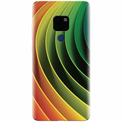 Husa silicon pentru Huawei Mate 20, 3D Multicolor Abstract Lines foto