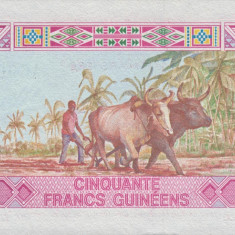 Guineea 50 francs 1985, UNC, clasor A1