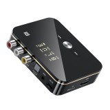 Adaptor Audio Bluetooth 5.0 NFC M8, Receptor/Transmitator Wireless, Sunet 3D Stereo, RCA, AUX, Card TF, Compatibil Android/iOS