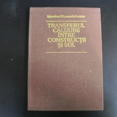 Transferul Caldurii Intre Constructii Si Sol - N.p. Leonachescu ,551788