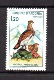 Andorra (Fr) 1979 - Protecția naturii, păsări, serie neuzata