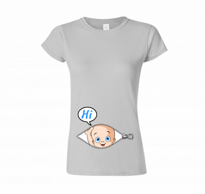 Tricou personalizat gravidă-&quot;baby loading&quot;2