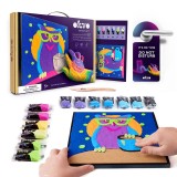 Set pictura cu argila usoara, 29*29 cm - owl, Okto