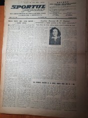 sportul popular 15 aprilie 1954-angelica rozeanu campioana lumii tenis de masa foto