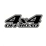 Sticker auto 4x4 off road, negru, 29x11 cm, folie oracal, autocolant exterior pentru suv, atv, ssv, rezistent uv si intemperii