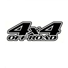 Sticker auto 4x4 off road, negru, 29x11 cm, folie oracal, autocolant exterior pentru suv, atv, ssv, rezistent uv si intemperii