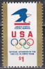 SUA 1991 - Logo-ul USPS și inelele olimpice, MNH, Nestampilat