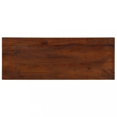 Blat de masa, 80x40x2,5 cm, dreptunghiular, lemn masiv reciclat foto