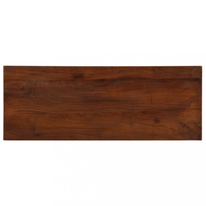 Blat de masa, 80x40x2,5 cm, dreptunghiular, lemn masiv reciclat