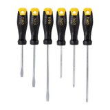 Cumpara ieftin Set 6 surubelnite, cap drept Phillips, crom vanadiu, negru
