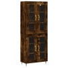 Dulap inalt, stejar fumuriu, 69,5x34x180, lemn compozit