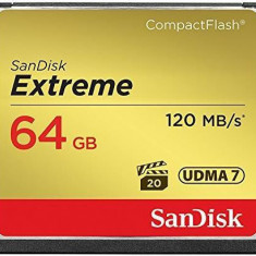 Card de memorie SanDisk Compact Flash Extreme, 64GB, 120MB/s