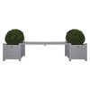 Esschert Design mobiler de gradina cu jardiniere gri CF33G GartenMobel Dekor, vidaXL