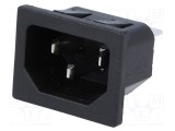 Conector alimentare AC 10A 250VAC IEC 60320 MS-1 CLIFF