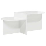 vidaXL Masă de cafea Alb foarte lucios 100 x 50 x 40 cm Lemn prelucrat 8001050