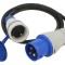 Prelungitor alimentare negru 1,5m 16A