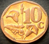 Moneda 10 CENTI - AFRICA de SUD, anul 2012 * cod 4660 = ISEWULA - AFRIKA A.UNC