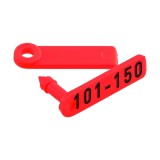 Crotalii Twintag Kerbl Roșu 101-150, 50 buc, Debosate, Pentru Miei și Iezi