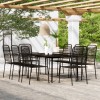 Gossi set mobilier de gradina, 9 piese, negru