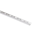 Profil aluminiu terminatie gresie si faianta, SET S51, drept, argintiu lucios, 10 x 2500 mm