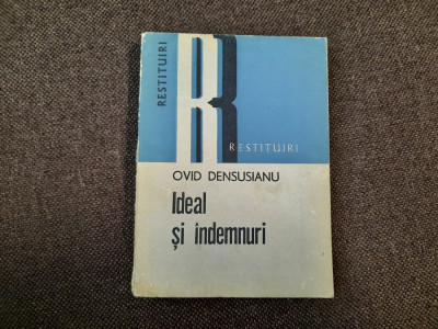 Carte Ovidiu Densusianu - Ideal Si Indemnuri RF2/4 foto