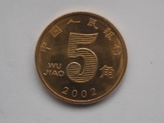5 JIAO 2002 CHINA-AUNC foto
