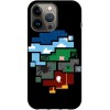 Husa compatibila cu Apple iPhone 13 Pro Max model Minecraft Pixels, Silicon, TPU, Viceversa, Transparent, Carcasa